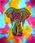 Wholesale Elephant Tapestry 69'x108' (Tiedye)