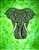 Wholesale Elephant Tapestry 69"x108" (Green)