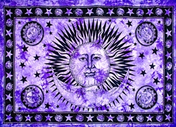 Wholesale Celestial Tapestry 69"x108" (Purple)
