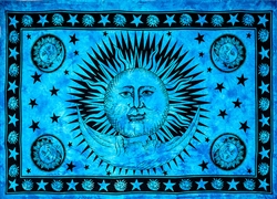 Wholesale Celestial Tapestry 69"x108" (Turquoise)