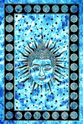 Wholesale Meditation Buddha Tapestry 72"x108" (Turquoise)