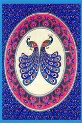 Wholesale Peacock Tapestry 72"x108" (Blue)