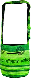 Om Shoulder Bag  - 12"x14"  (Green)
