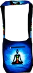 7 Chakra / Lotus Shoulder Bag - 14" x 14" (Blue)