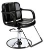 Professional Hydraulic Styling Salon Barber Chair Black