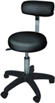 Hydraulic Adjustable Beauty Salon Stool With Backrest Black ST-002
