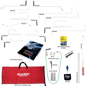 The best value of any complete locksmith set we sell, the Value Set comes with the most popular in-the-door tools, the car opening manual, and enough accessories to open virtually every popular vehicle on the road.