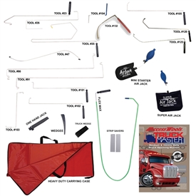 If you only ever work on Commercial Trucks, Heavy Duty vehicles, and 18 wheelers, then this kit was designed for you. Including only the tools needed to access these vehicles, and a Truck Opening Manual unlike any other in the industry.