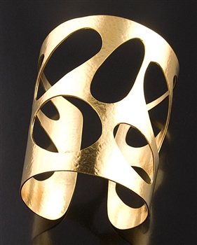Herve Van Der Staeten " Ghost" Gold Cuff Bracelet