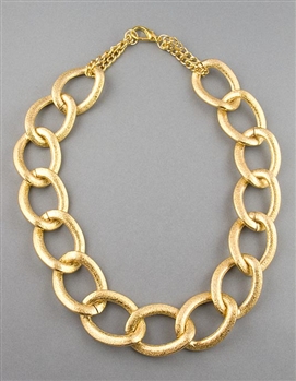 Gold Large Chain Necklace by Amor Fati