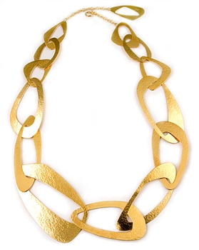 Herve Van Der Straeten Gold Link Necklace