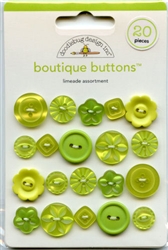 Limeade Assortment Boutique Buttons 02475 from Doodlebug Designs Inc.