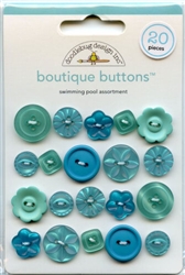 Swimming Pool Assortment Boutique Buttons 02476 from Doodlebug Designs Inc.