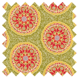 High Street Floral Circles 11472-15 Sage from Moda