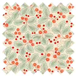 Chez Moi Mimi Leaves 16094-14 Cream Coral from Moda