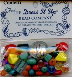 Confetti Glass Beads Dress It Up #2515 from Jesse James