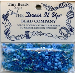Tiny Glass Beads Aqua Dress It Up #2564 from Jesse James