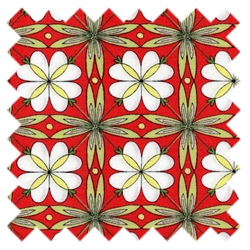 St. Ives Flower Pattern Red 30419-30 from Lecien
