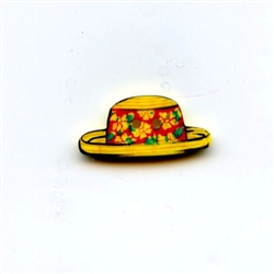 Summer Fun Beach Hat Button 330625 Dill Buttons of America