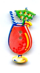 Summer Fun Tropical Drink Button 370310 from Dill Buttons