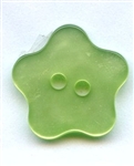 Flower Polyester Button 370318-Green Dill Buttons of America