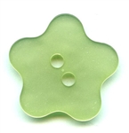 Flower Polyester Button 420043-Green Dill Buttons of America