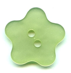 Flower Polyester Button 420043-Green Dill Buttons of America