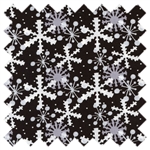 It's Christmas Multi Snowflake 7JHF3 Black In the Beginning