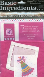 Basic Ingredients Celebration Dishtowel Kit  Celebrate #BI-CEKT from Wimpole Street Creations