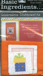 Basic Ingredients Celebration Dishtowel Kit Happy #BI-Hakt from Wimpole Creations