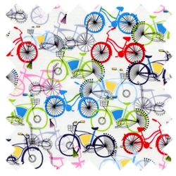 Fun Bicycles White Fun-C1063-White from Timeless Treasures