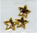 Sequined Applique Stars Gold SM2963 from Expo International