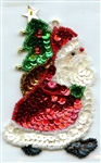 Sequined Applique Here Comes Santa SM980S from Expo International