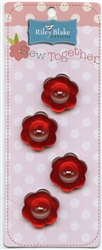 Flower Buttons Sew Together STB-CFI-Red from Riley Blake Designs