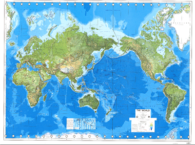 World Map by National Geospatial-Intelligence Agency