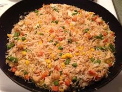 Wednesday May 6th  / Chicken, Fry Rice, Veggies and Dessert