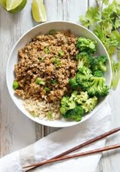 Wednesday April 22nd/ Ground Turkey, Rice, Vegetable and Fruit