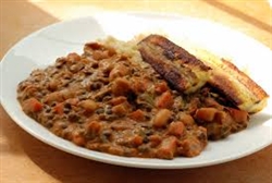 Thursday, November 2nd / Lentil Casserole, Rice, Plantains and Dessert