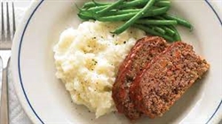 Wednesday, April 3rd /Meatloaf, Mashed Potato, Vegetables, Dessert