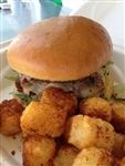 Monday, January  8th,  Chicken Sandwich, Tater Tots and Dessert