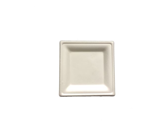 Dessert Plate, Square, 6" - 500/Cs (4 X 125)