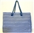 Blue Striped Beach Bag