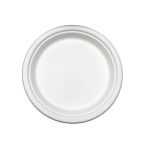 Compostable 9" Round Plate - 500/Cs (4 X 125)