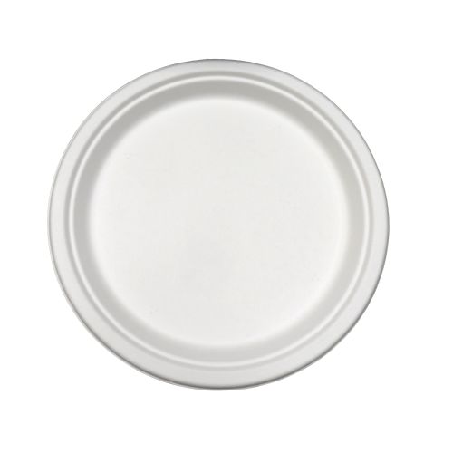 Compostable 10" Round Plate - 500/Cs (4 X 125)
