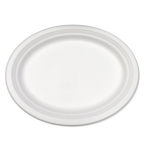 Compostablelarge Platter 12.5 X 10" - 500/Cs (4 X 125)