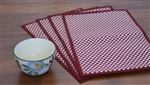 Hand Woven Talipot Grass Checkered Placemats