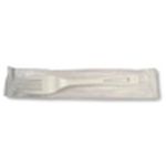 Compostable Fork, Wrapped, PLA, 6.5" - 750/Cs