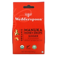 Manuka Honey Drops Ginger 4oz - approx 20 drops