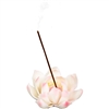 Ceramic Incense Holder: White Lotus
