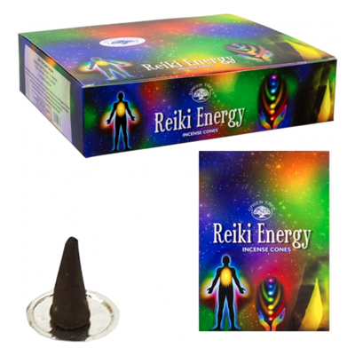 Green Tree Cones: Reiki Energy: Box of 10